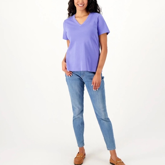 Isaac Mizrahi Live! Women’s Short Sleeve Pima Cotton Polo Top size 1X - Picture 1 of 7